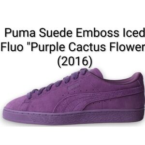 Puma Suede Emboss Iced Fluo "Purple Cactus Flower" (2016) W6.5/M5 NEW W/OG BOX
